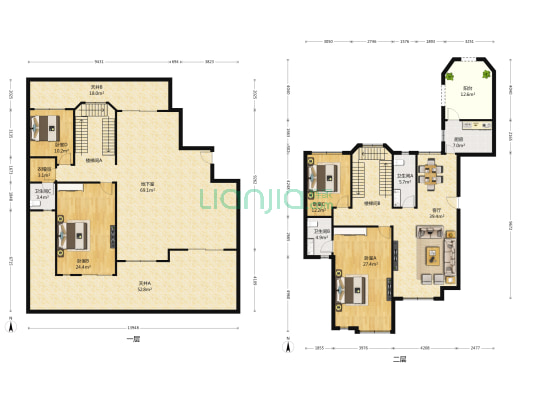 丽都花园丽府 4室1厅3卫 306平方