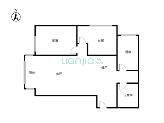 精装修 集中供暖 电梯房 房本满五唯一-户型图