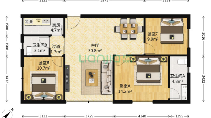 宏宝花园二手房实景图