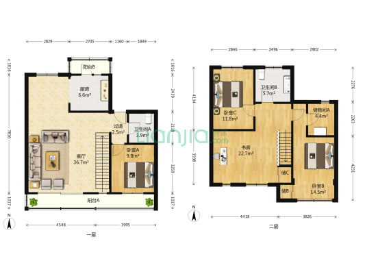 行宫花园 4室1厅2卫 166平方