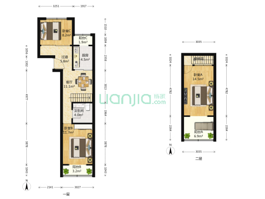 郭庄北里 3室1厅1卫 78平方