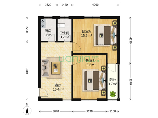解放新村 2室1厅1卫 0平方