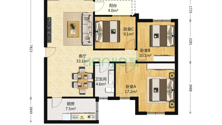 宝乐花园二手房实景图