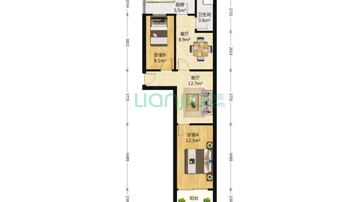 福达街二手房实景图
