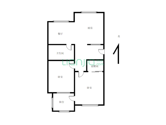 水榭花都C 精装两室 步梯4楼 价格能谈就成 看房方便-户型图