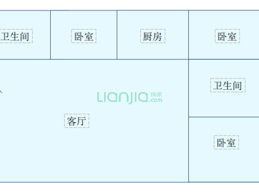 新晋大户型三室，视野采光好，环境优美-户型图