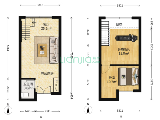 石榴街区 2室1厅1卫 42平方