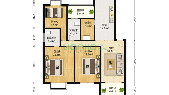 嘉钟花苑二手房实景图