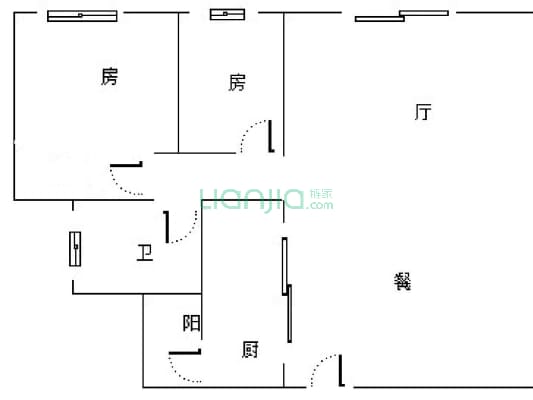 沃尔玛旁精装大两房高层急售、急急急