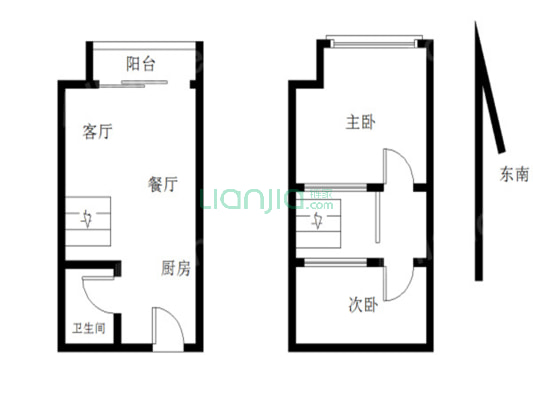 正中峰璟湾 1室1厅 东