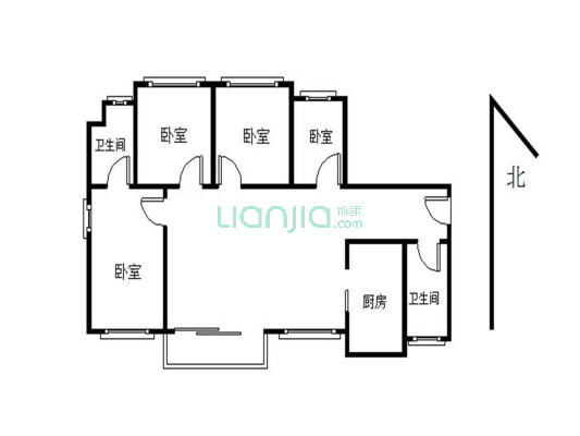 万科金域缇香 楼层位置好 明亮四房 诚心售卖 看房方便