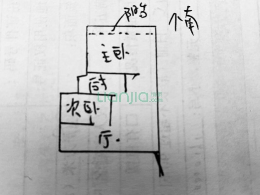 丽景国际 2室2厅 南