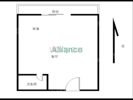 永升彩虹花园 2室2厅 南 北