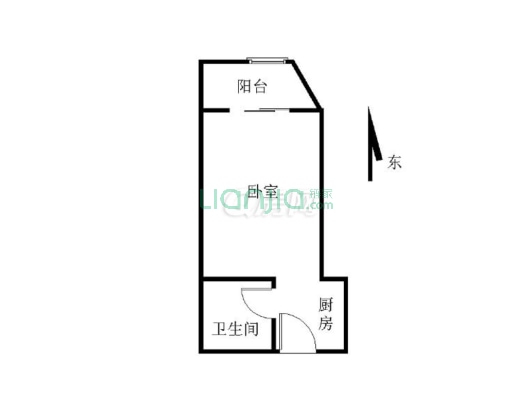 溧水万达公寓 1室0厅 南