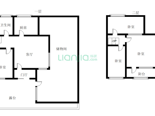 房本满五 过户费低 三连排。。-户型图