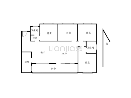 金域香江小区 4室2厅小区环境干净舒适 适合居住-户型图