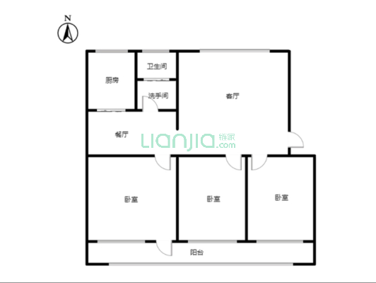 满五税费少 南北通透，中上楼层，采光充足，好地段-户型图