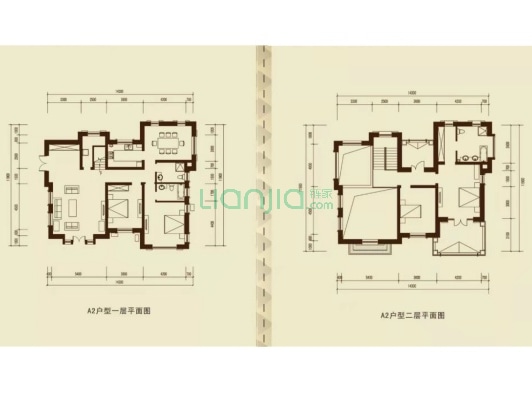 临水系 独栋别墅 大院子 柏林顿水郡-户型图