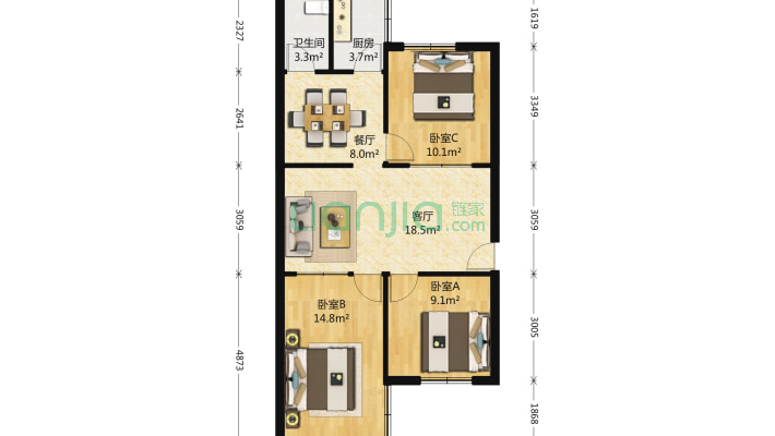 中亚大楼二手房实景图