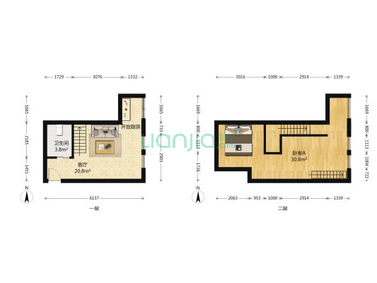 宏普捷座 1室1厅1卫 38平方