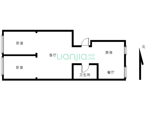 金融物流港二期房子交通方便，楼层好，采光充足。-户型图