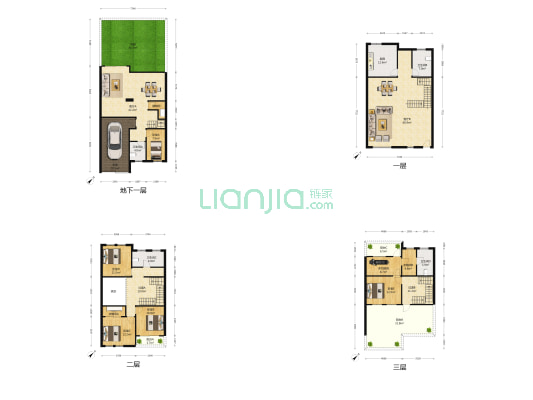 奥山别墅 6室2厅4卫 226平方