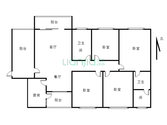 汤山国际社区152平米大4居室出售49万！-户型图