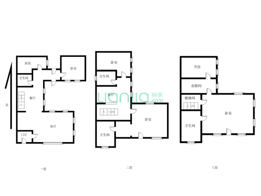 临湖类独栋别墅 西京都高尔夫景色优美 精装修拎包入住-户型图