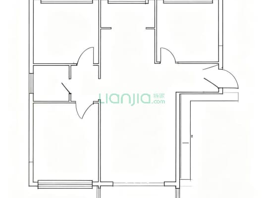 涿州孔雀城悦澜湾 3室1厅 南 北-户型图