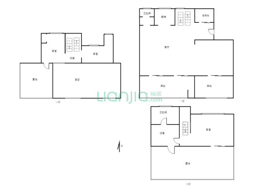 融侨半岛 叠拼别墅纯社区 利用空间大-户型图