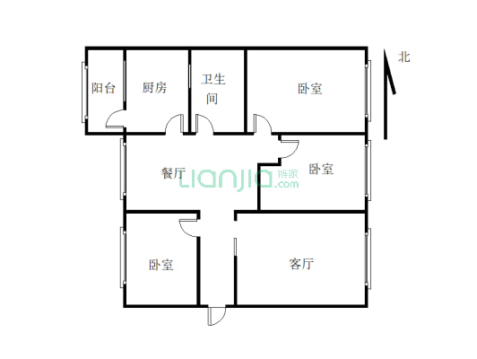 广宇国际，3室2厅  楼梯中间楼层-户型图