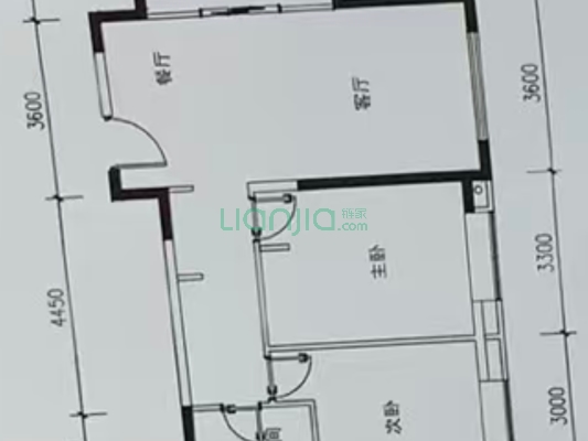 中船的房子，全南两居三阳开泰，中间楼层全天无遮挡-户型图