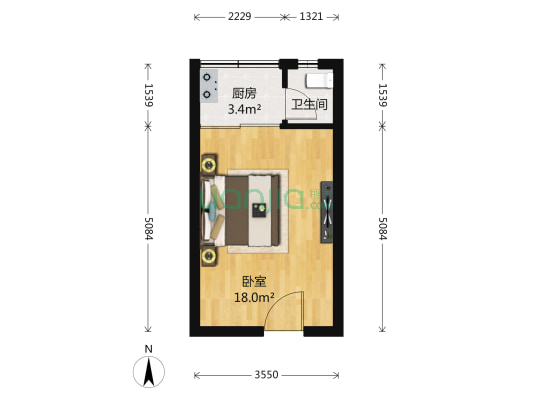 70年产权住宅，电梯房，双地铁口物业，近中康公园。