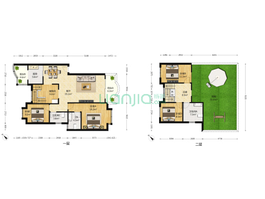 春熙苑一期 4室1厅3卫 154平方