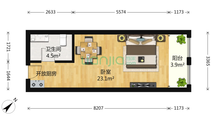 朗诗绿色街区麦君二手房实景图