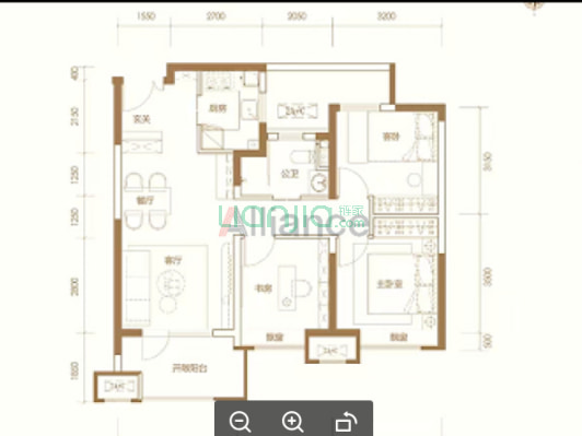 房子小区环境优美     绿化多   采光没有遮挡-户型图