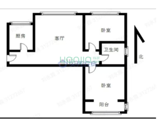 水岸花城，好房源，环境好，交通便利。-户型图