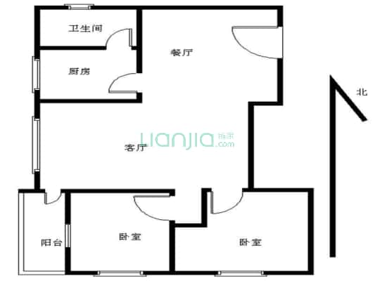 东沙小区 2室2厅1卫 89平方