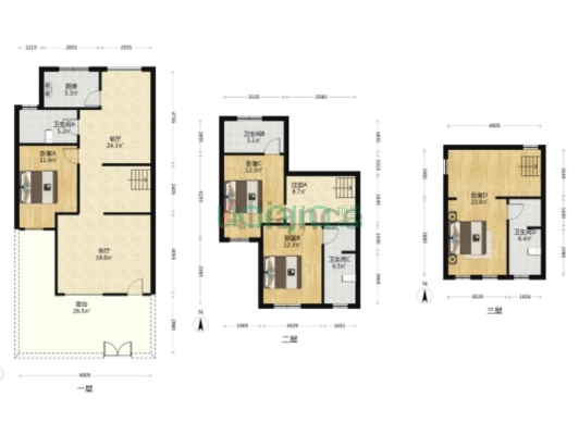 京都颐和城    别墅区 社区大  交通便利-户型图