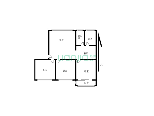 康平南区 三室低楼层 业主诚意出售 看房方便-户型图