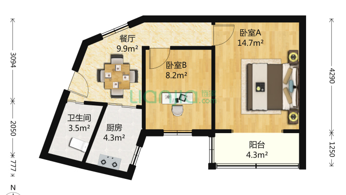 真西新驰苑二手房实景图