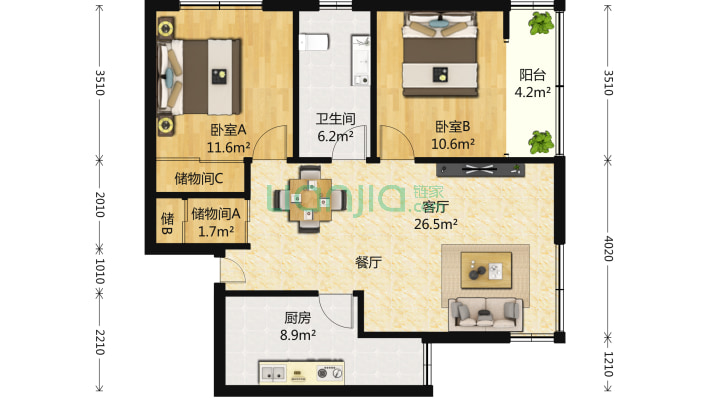 富源公寓二手房实景图