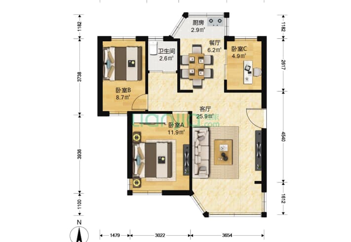 濮阳龙城花园户型图图片