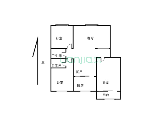明诚苑社区3-2-1-2 118.00m² 50 万-户型图