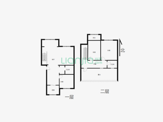 金坤C区 6楼复试 3室2厅2卫 带地下室和晒台-户型图
