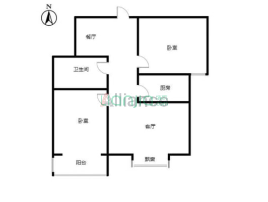 临着范阳主路，交通出行方便，好楼层，采光视野好。-户型图