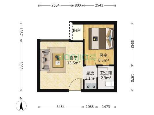 房子满了五年，装修保养还不错.税费低，户型好