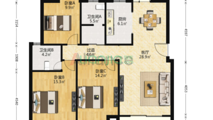 五纬路168号二手房实景图