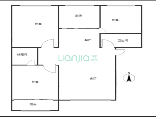 新府阳光，市中  心，满五唯一，距离二康400米-户型图
