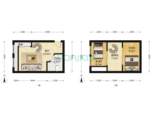 尚品 2室1厅1卫 31平方